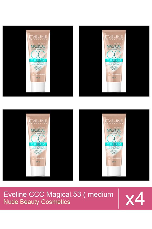 Set 4x Eveline CCC Magical,53 ( medium beige ) , 30 ml - 1