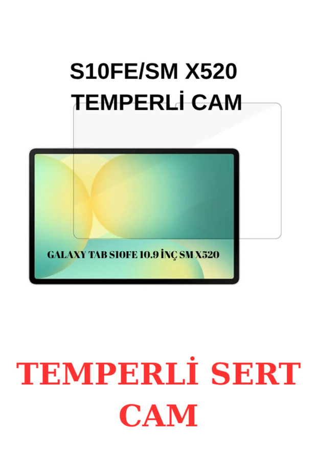 Galaxy Tab S10 Fe 10.9 Inch X520 Compatible Tempered Screen Protector Shatterproof Glass