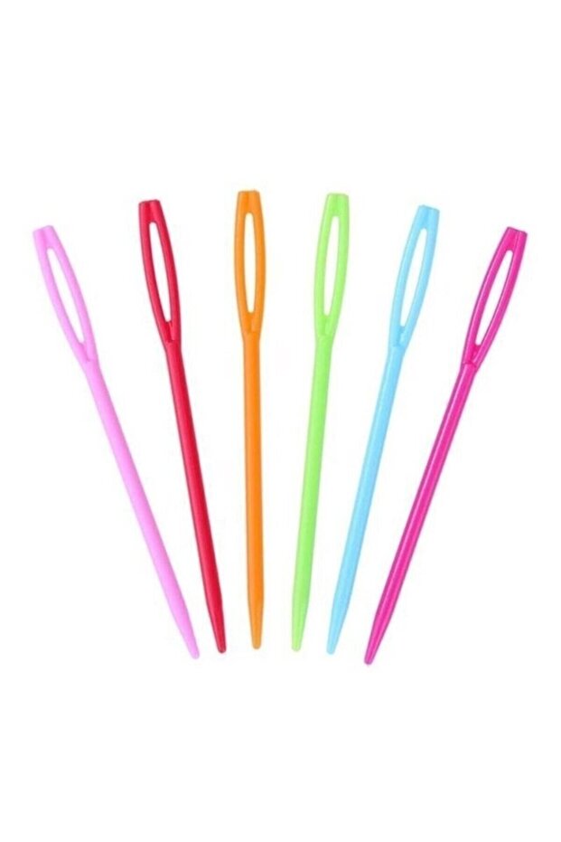 6 Pieces of Plastic Wool Needles 9cm
