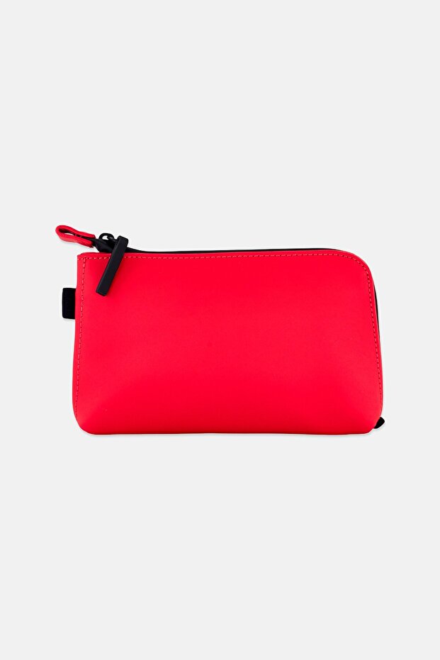 Women Brand Logo Purse, Red