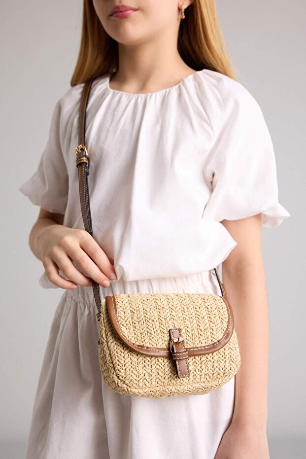 Crossbody Straw Bag for Girls G7575A8Ns