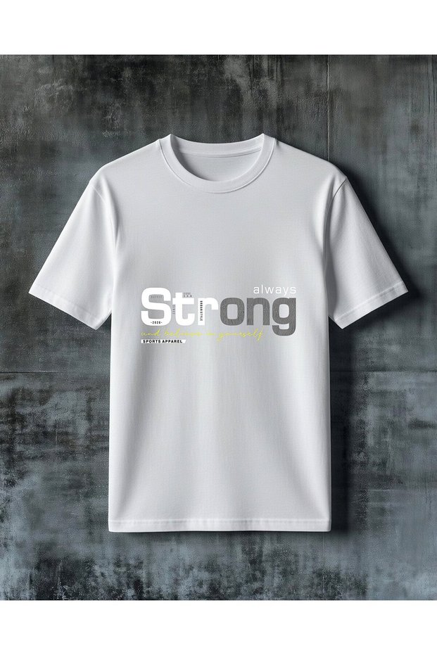 Believe Yourself Sports Apparel Printed Oversize T-Shirt