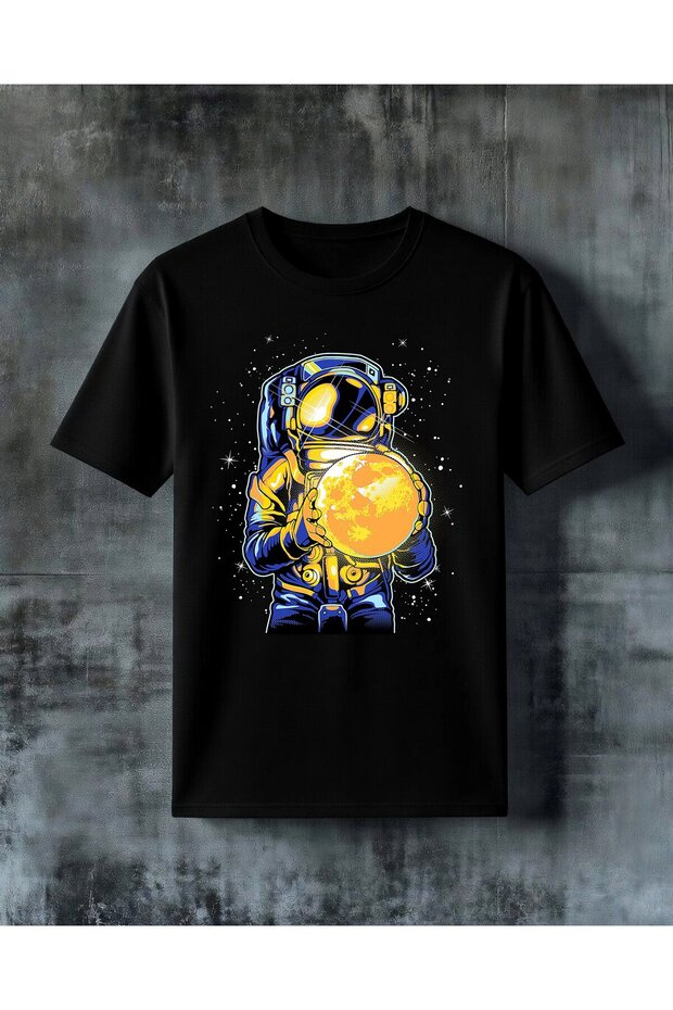 Astronaut Moon Prisoner Printed Oversize T-Shirt