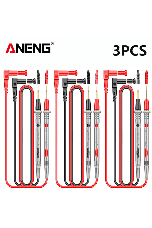 ANENG PT1005B 3PCS 3Pcs 1000V 10A Universal Needle Tip Digital Multimeter Probe Test Leads ANENG PT1