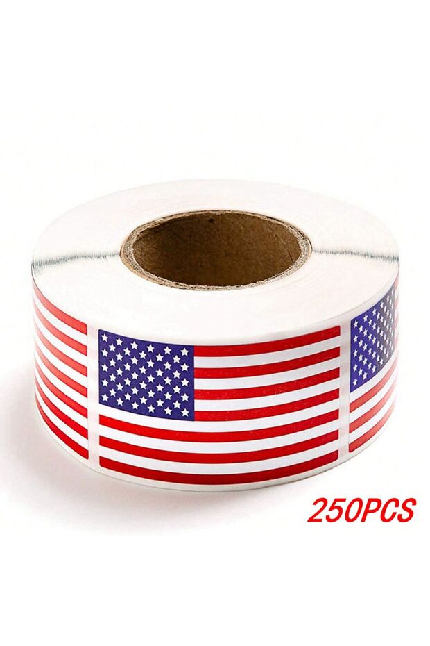 500pcs 100-250 Pcs American Flag Stickers USA Patriotic Sticker For Notebooks Cards And Scrapbooking