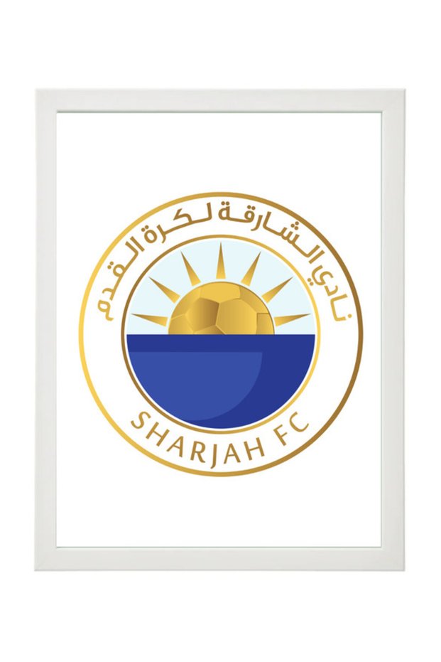 Sharjah FC, UAE Pro League , Soccer Gift , Poster with Frame 30x40cm