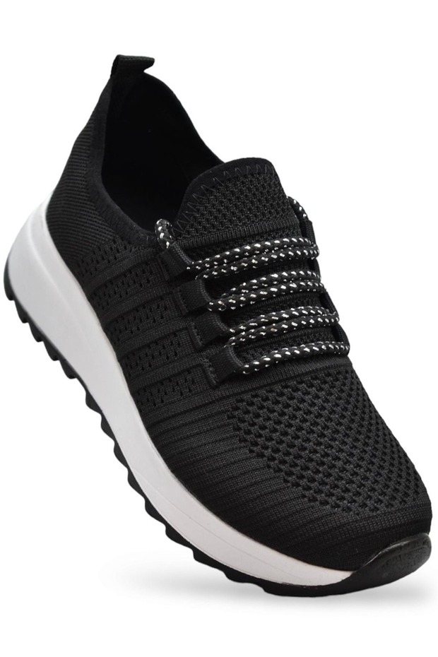 2693 Orthopedic Sole Knitwear Lace-Up Daily Walking Women's Sports Shoes - Orthopedic Light Sole Casual Shoes