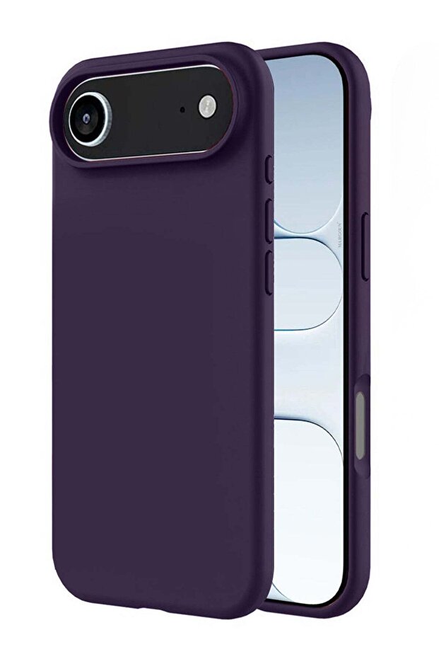 Liquid Silicone Protective Phone Case for iPhone 17 Air, Soft Anti-Scratch Microfiber Lining