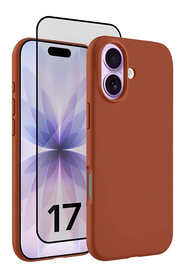 2 Packs Silicone Protective Phone Case for iPhone 17 - Soft Anti-Scratch Microfiber Lining