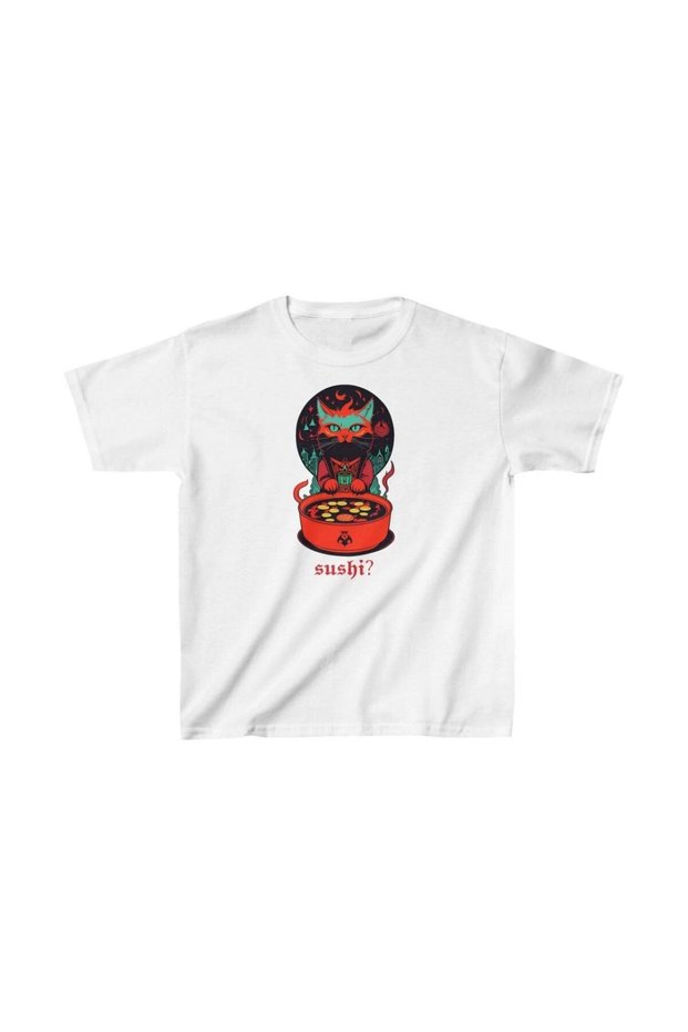 Unisex Kids Printed T-Shirt - White