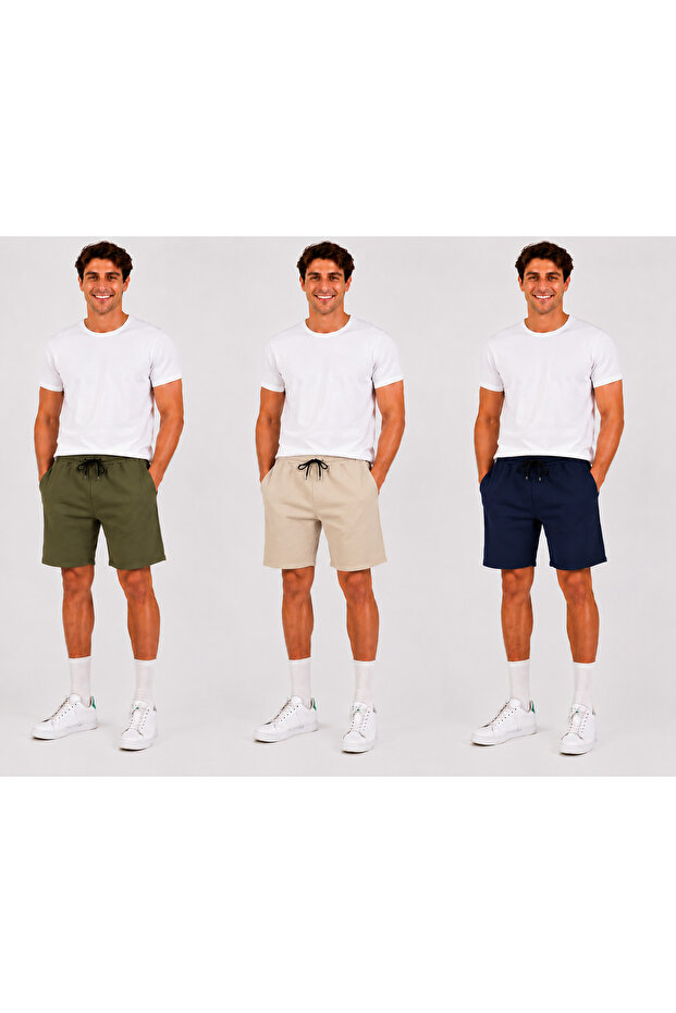 3-Pack Unisex Summer Comfortable Basic Shorts