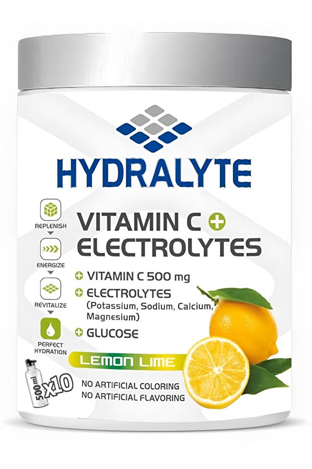 VITAMIN C 500 mg + ELECTROLYTES + GLUCOSE LEMON LIME 200 gm