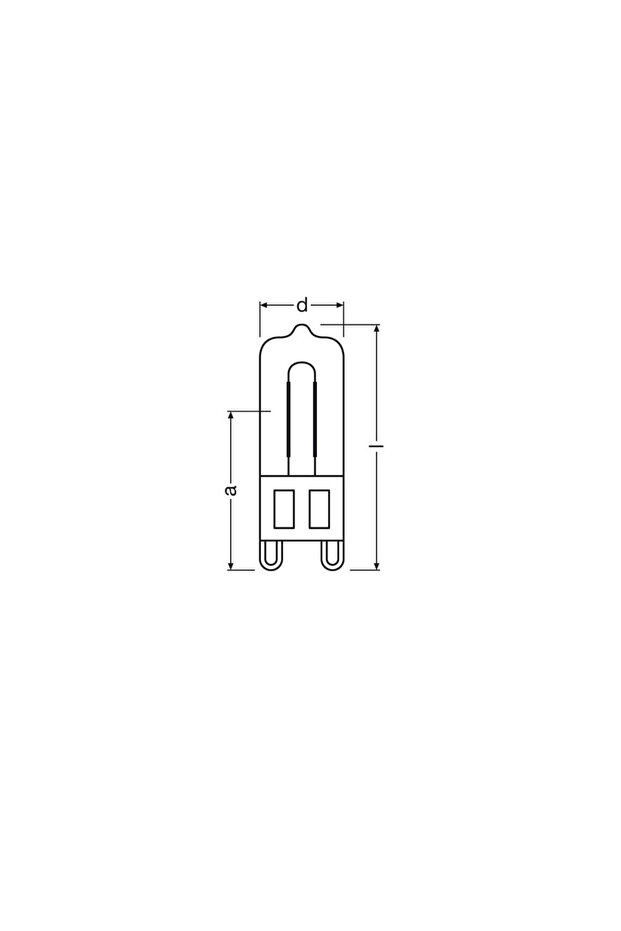 Bec Halogen, G9, 40W-230V, - 2