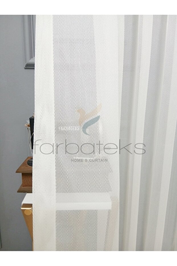 Exculusive Narcissus Ironing-Free Wrinkle-Free Plain 2 Layer Pleated Tulle Curtain