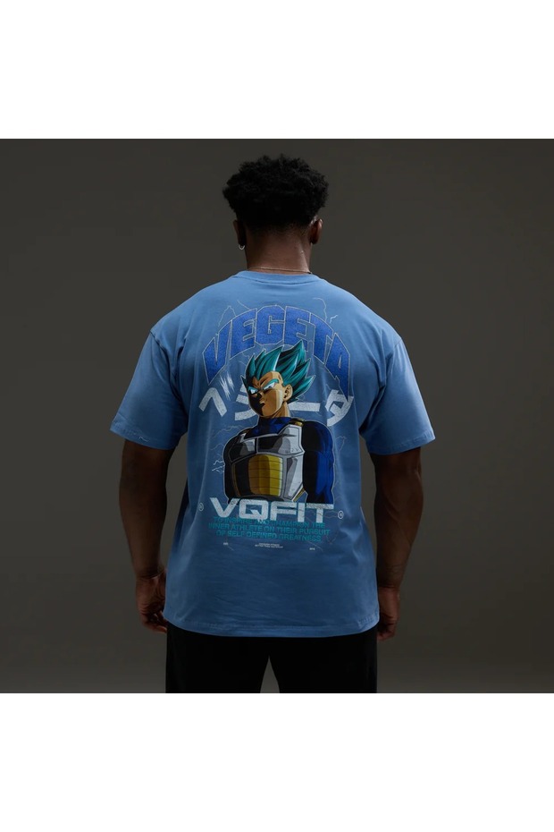 تي شيرت DBS Vegeta SSGSS أزرق كبير الحجم