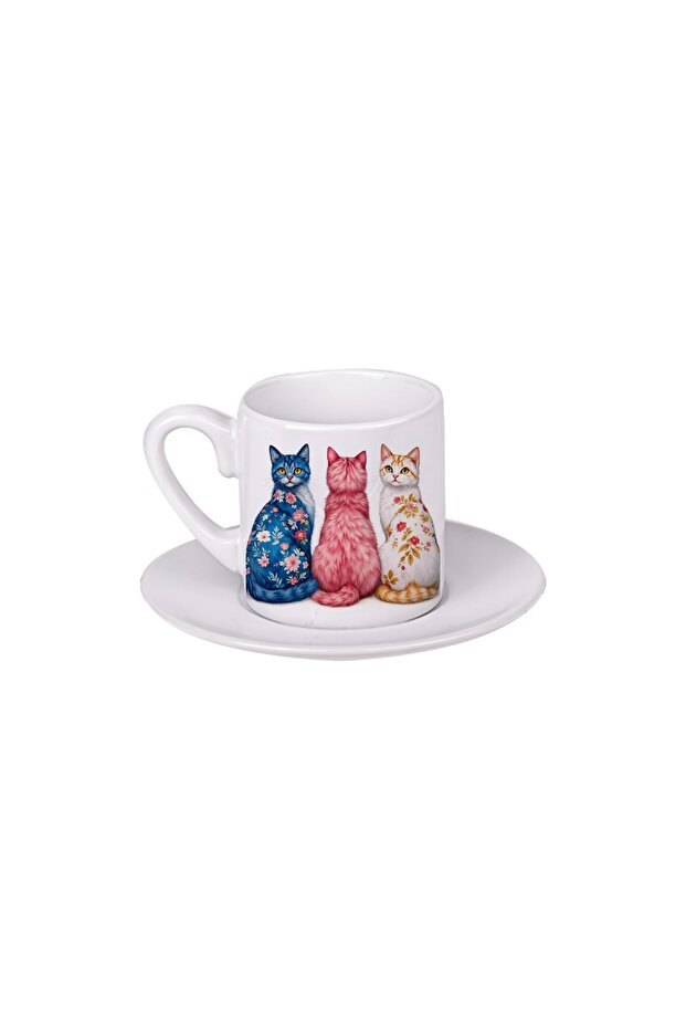 Turkish Coffee Cup with Cat 012