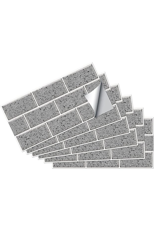 Homeme Tile Stickers Self Adhesive Splashback Non-slip Waterproof 3D Wall Tiles DIY Sticker for Bathroom Kitchen Decoration (Size:15cm*30cm/18pcs)