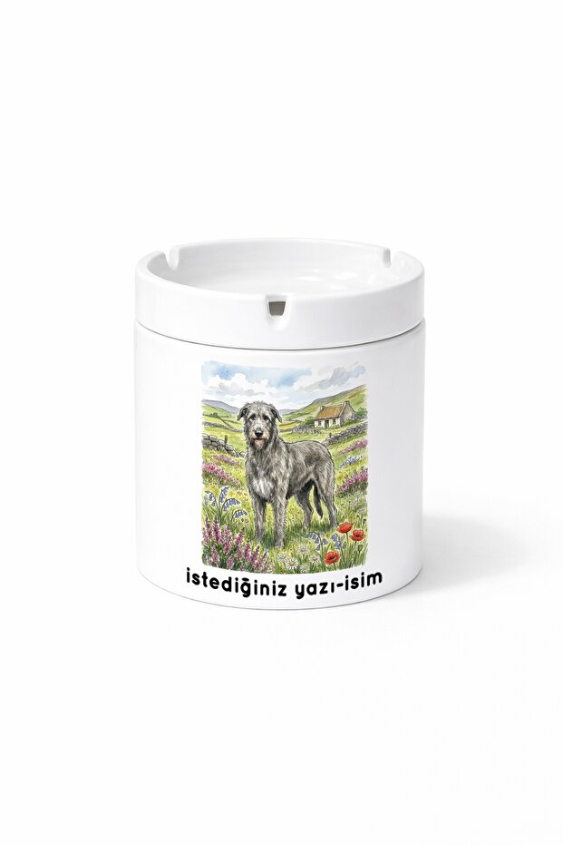 Animal Irish Wolfhound Irish Wolf Hound Printed Ashtray Ashtray Gift