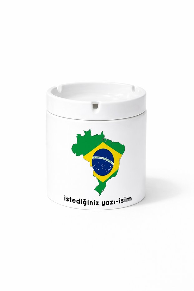 Flag Brazil Flag Brazil Illustration Country Double Sided Printed Porcelain Magic Mug Cup