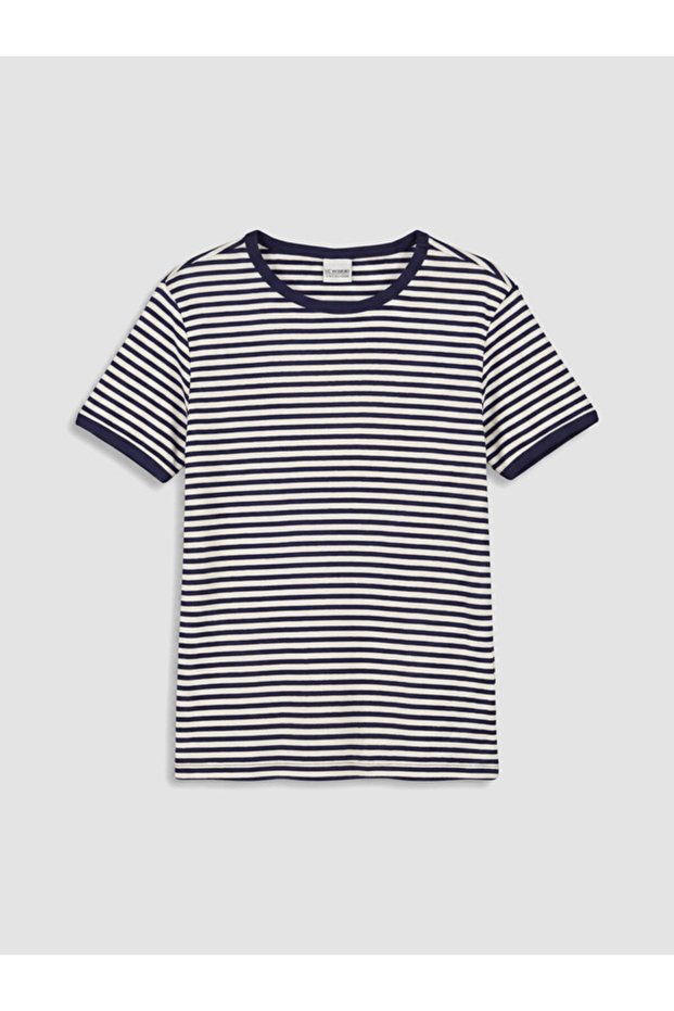 Timeless Clothing & Timeless Choices Zero Roba Collar Glittery Striped Girls' T-Shirt