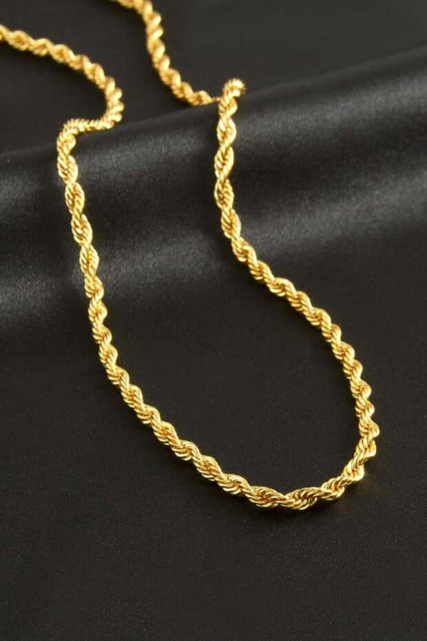 قلادة سلسلة ملتوية 60 سم