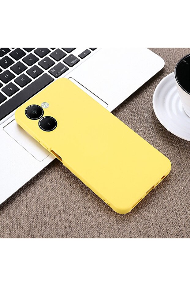 Solid Color Θήκη Σιλικόνης Yellow (Realme C33) - 5