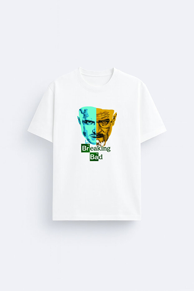 Breaking Bad Printed Crew Neck White T-Shirt T-Shirt