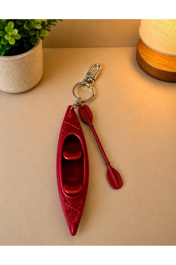 Mini Canoe & Paddle Keychain