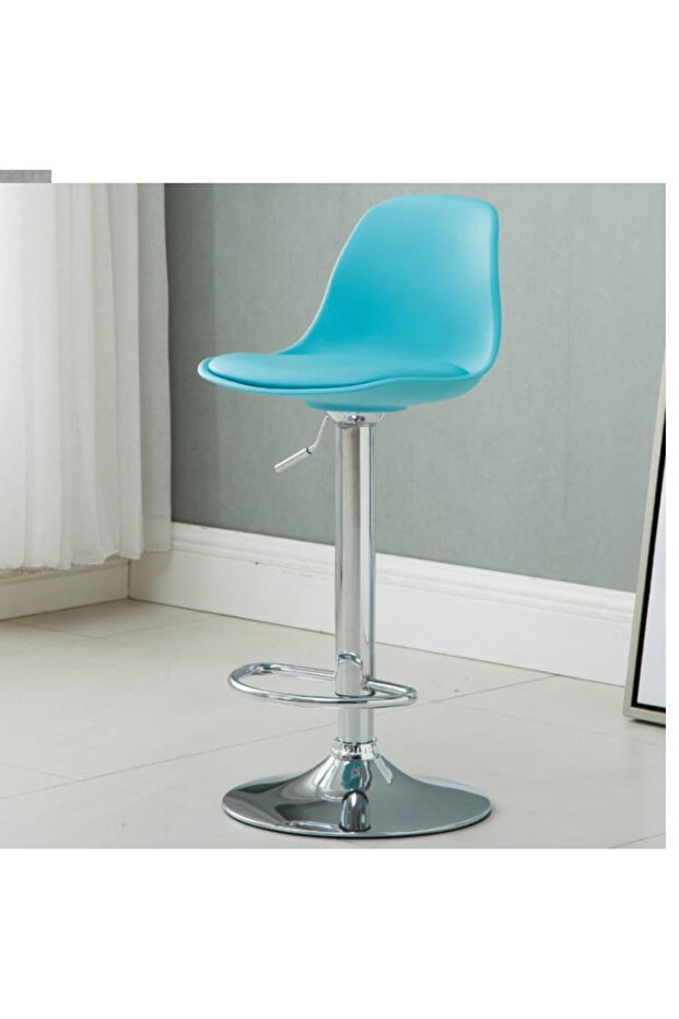 Bar Stool Chairs High Stool Chair Adjustable Stool For Counter Home Coffee Chairs Blue