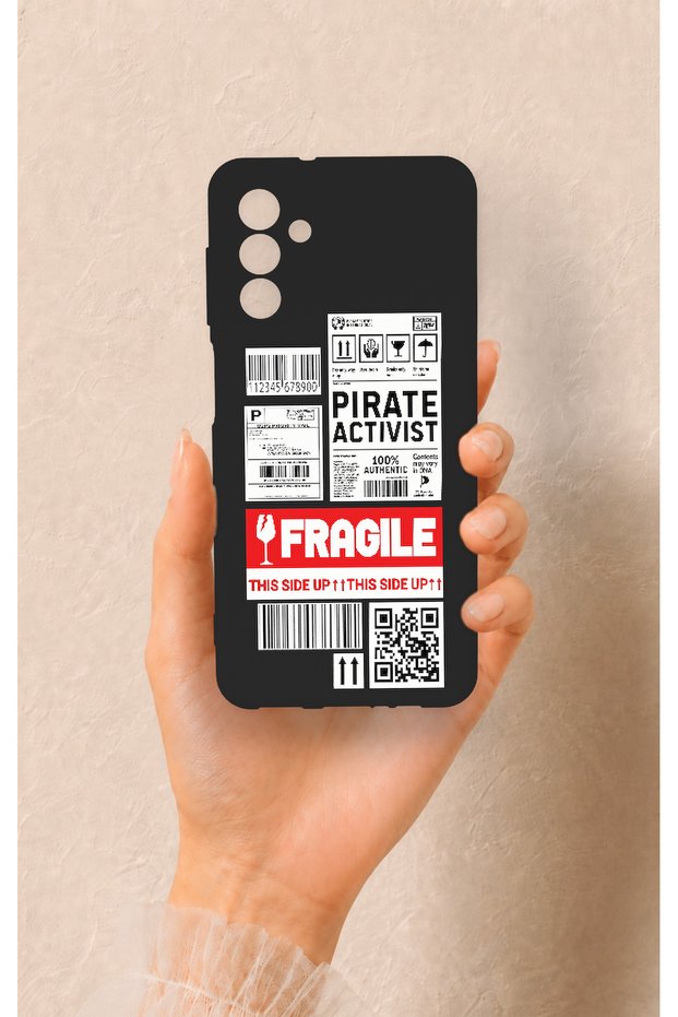 Samsung A04S Compatible Fragile Patterned Silicone Case