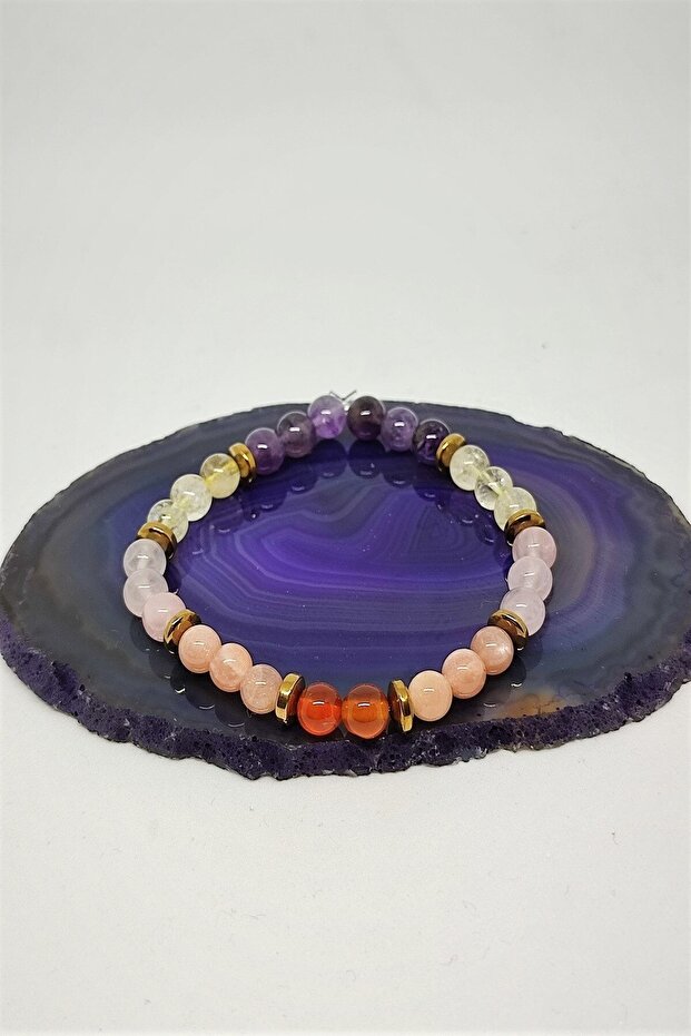 Certified 6 mm Aries Zodiac Natural Stone Bracelet