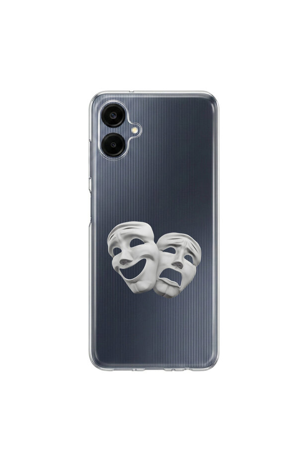 Samsung Galaxy A06 Compatible Aesthetic Face 6 Design Transparent Case