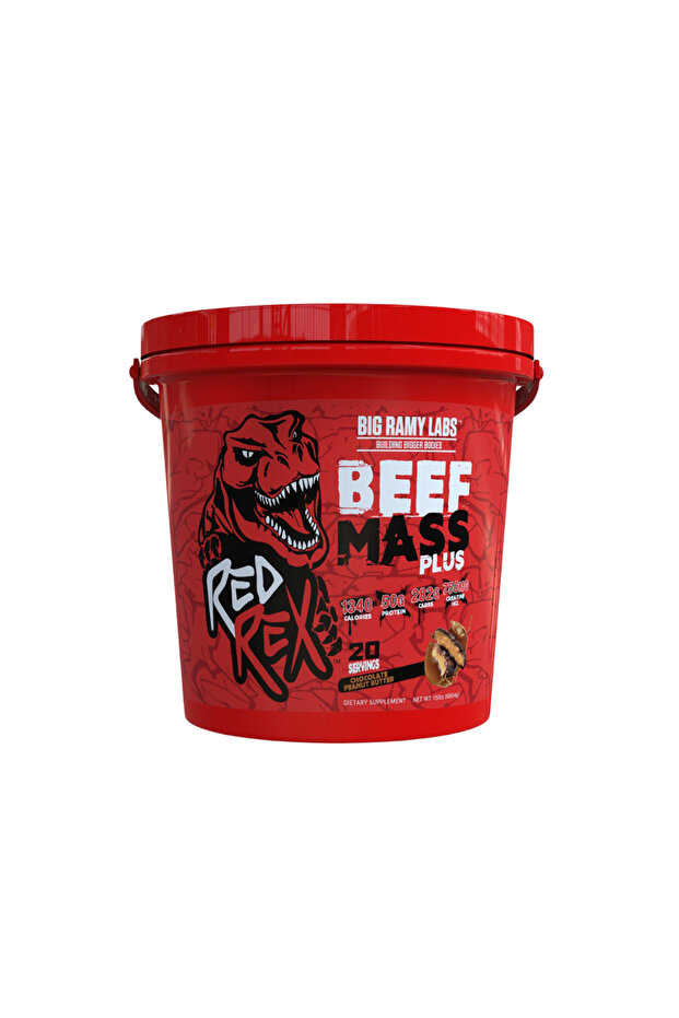 Red Rex Beef Mass Plus, Chocolate Peanut Butter, 15 LB