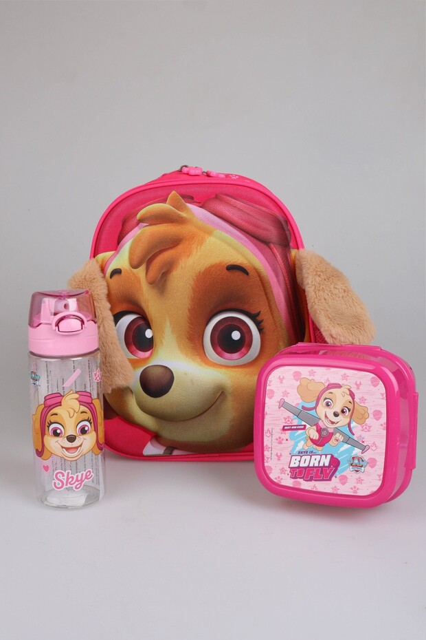 X Dekomus Licensed Single Compartment Small Size Kindergarten Bag, Lunch Box and Water Bottle Set