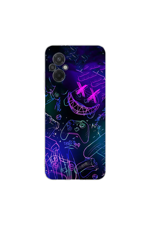 Poco M5 Compatible Graffiti 4 Design Clear Case