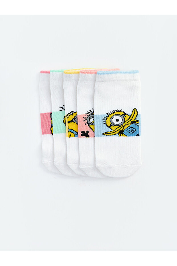 Esvab • Modern & Distinctive Minions Printed Girls' Booties Socks