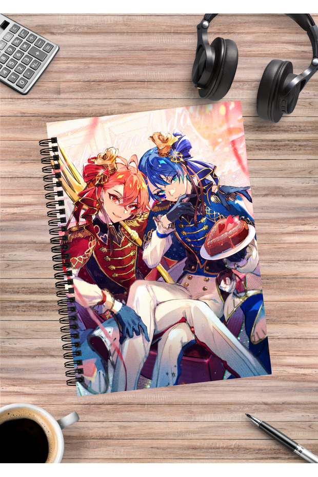 Twisted Wonderland Anime Spiral Notebook A5 (50 Sheets)