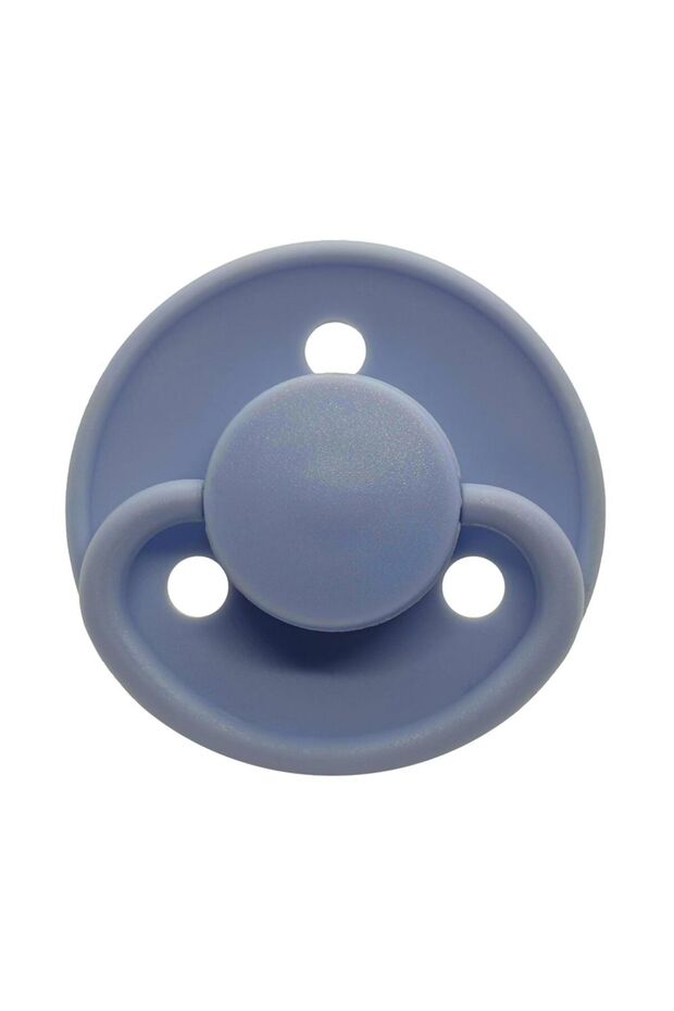 - Round Pacifier Latex - 6M+ - 2pcs - Nordic Sky Blue