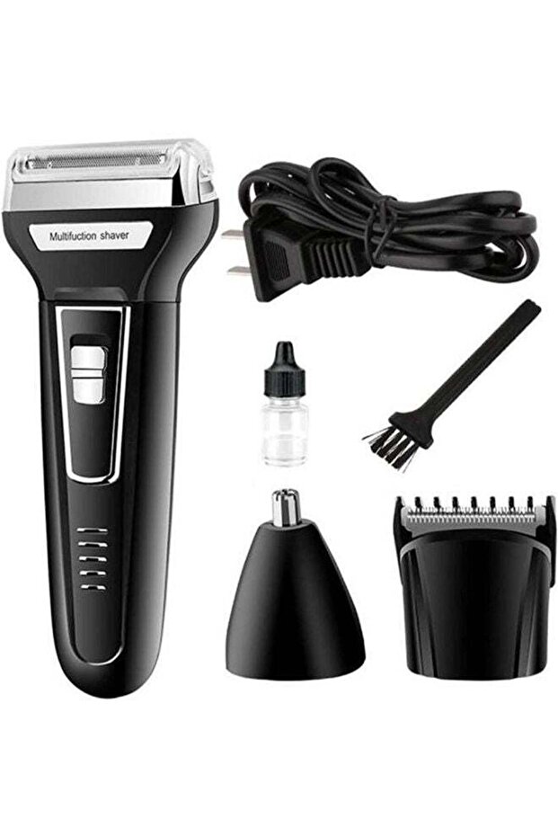 Km-6558 3 In 1 Electric Hair Clipper Black