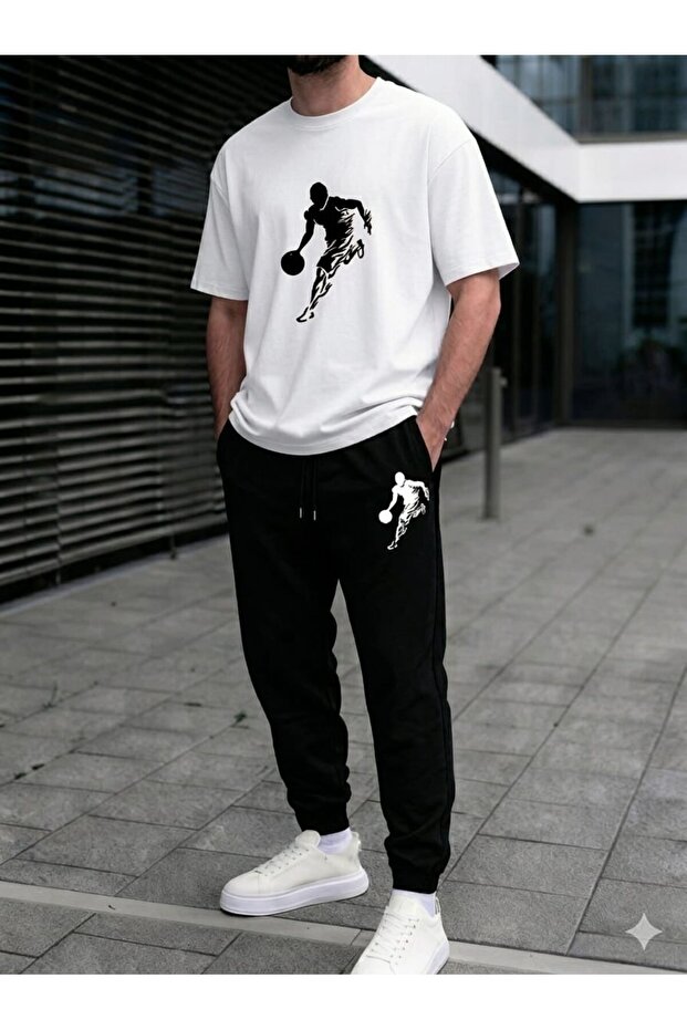 🔥 Viral Unisex Basketball Printed Oversize Takimm 🔥