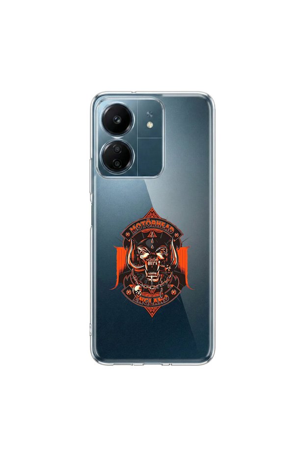 حافظة شفافة متوافقة مع Redmi 13C بتصميم معدني 9