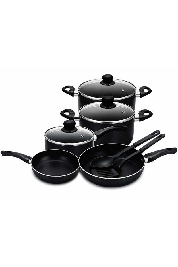 10PCS Kitchen Cookware Set – Premium Non-Stick Pots, Pans and Lids