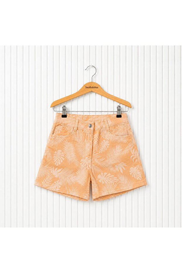 Palm Tree Patterned Boys' Shorts - 2