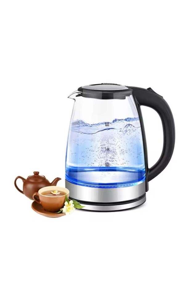 Ch.Perfect MEK-114 Glass Electric Kettle, 2L, Fast Heating, Blue Light, Safety Features
