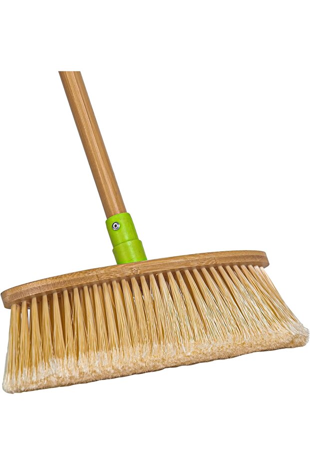 Home Pro Go Green Bamboo Broom, Wooden