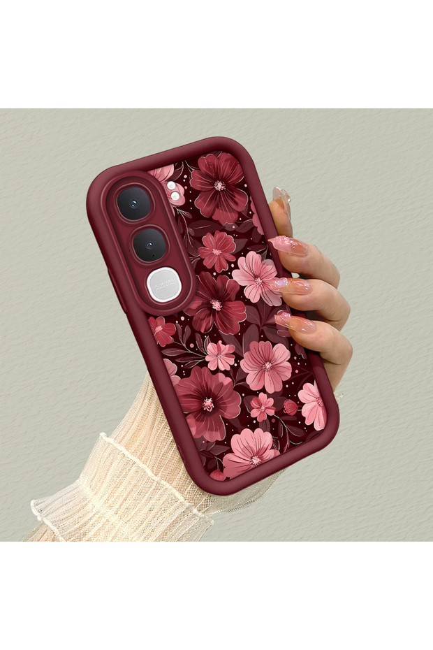 Fashion Spring Flower Pattern Case for Vivo Y31/Y21D Compatible,Scratch-Resistant