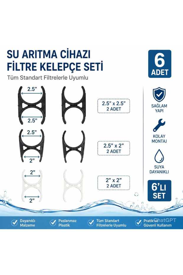 su arıtma kelepçe seti