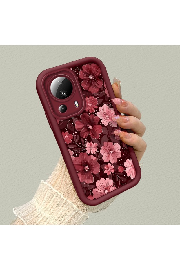 Mi 13 Lite Compatible Fashion Spring Flower Pattern Case, Scratch-Resistant
