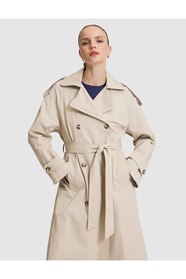 Kum Regular Fit Trench Coat 50319961-Vr085