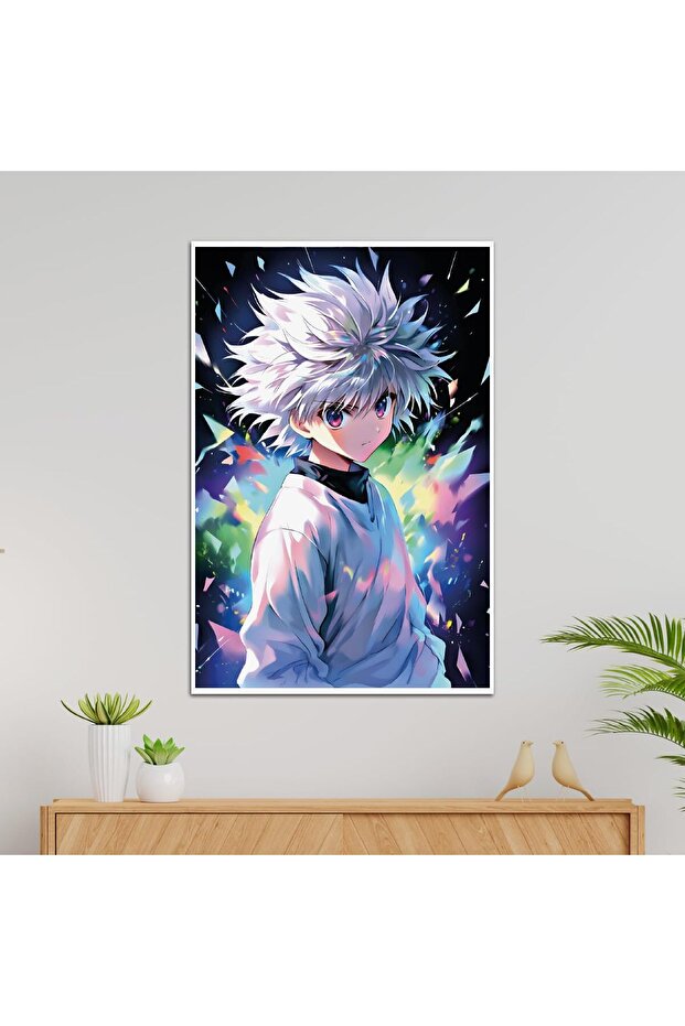 ملصقات حائط أنيمي من Alayra Killua Hunter x Hunter مصنوعة من قماش سميك عالي الجودة